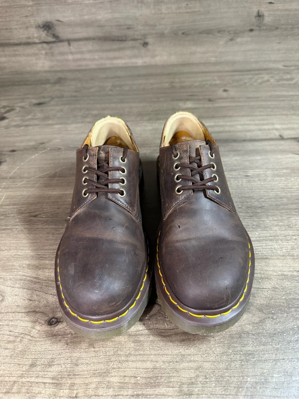 Dr. Martens Stanton Brown Leather 3 Eye Oxford Shoes Men’s US 9 AirWair Casual